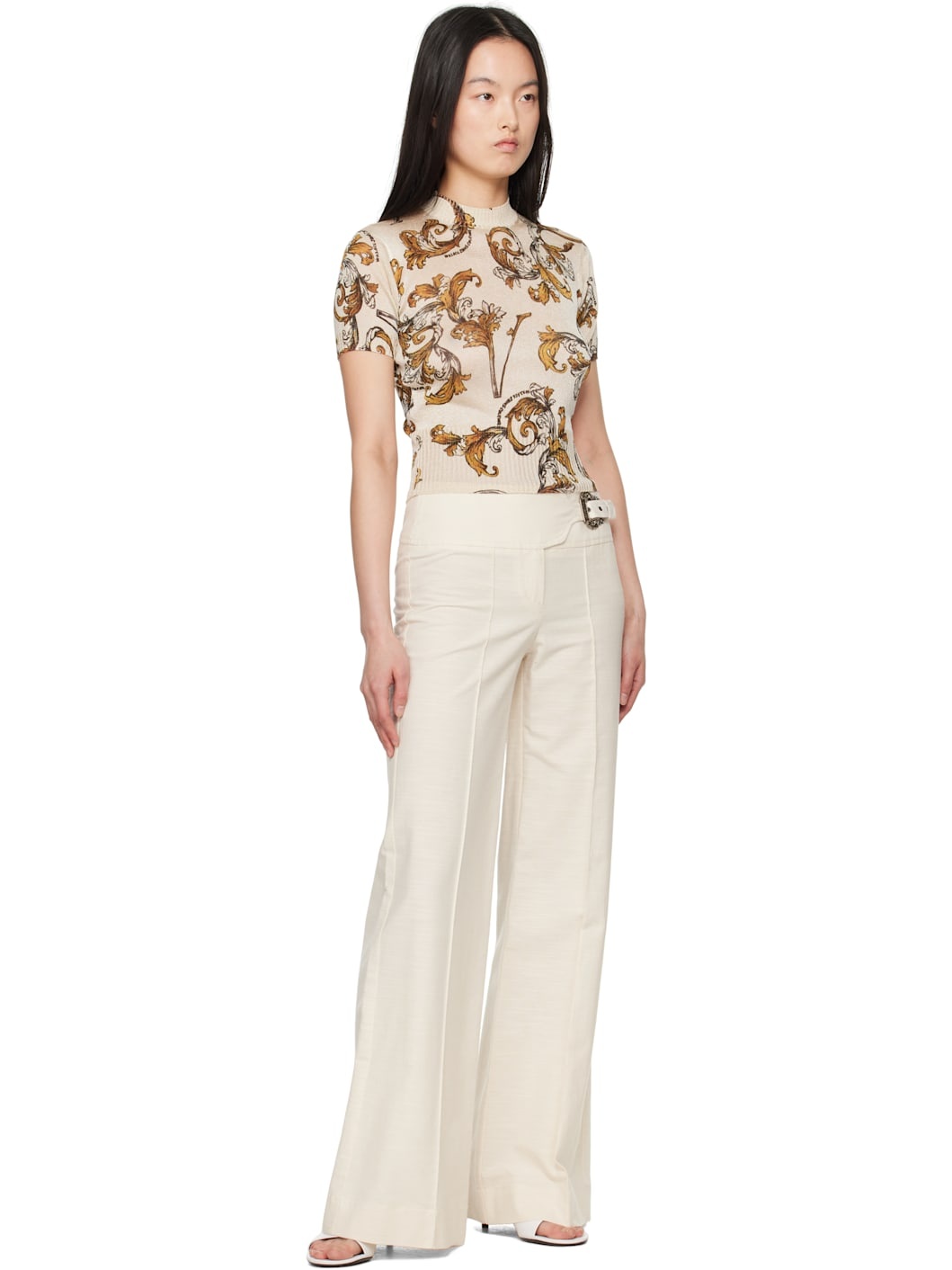 Off-White Baroque Buckle Trousers - 4