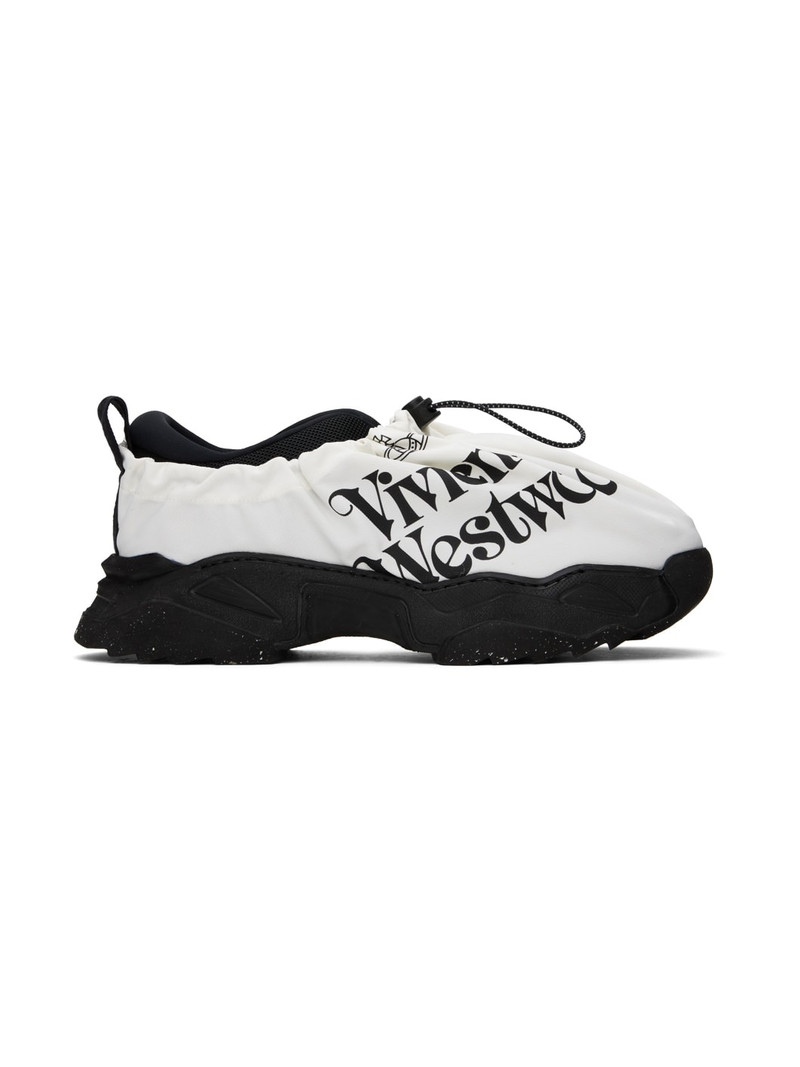 Black & White Romper Bag Sneakers - 1