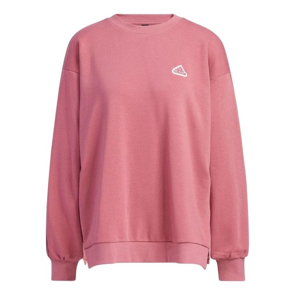 (WMNS) adidas Word Sweater Crew 'Pink' IA5226 - 1