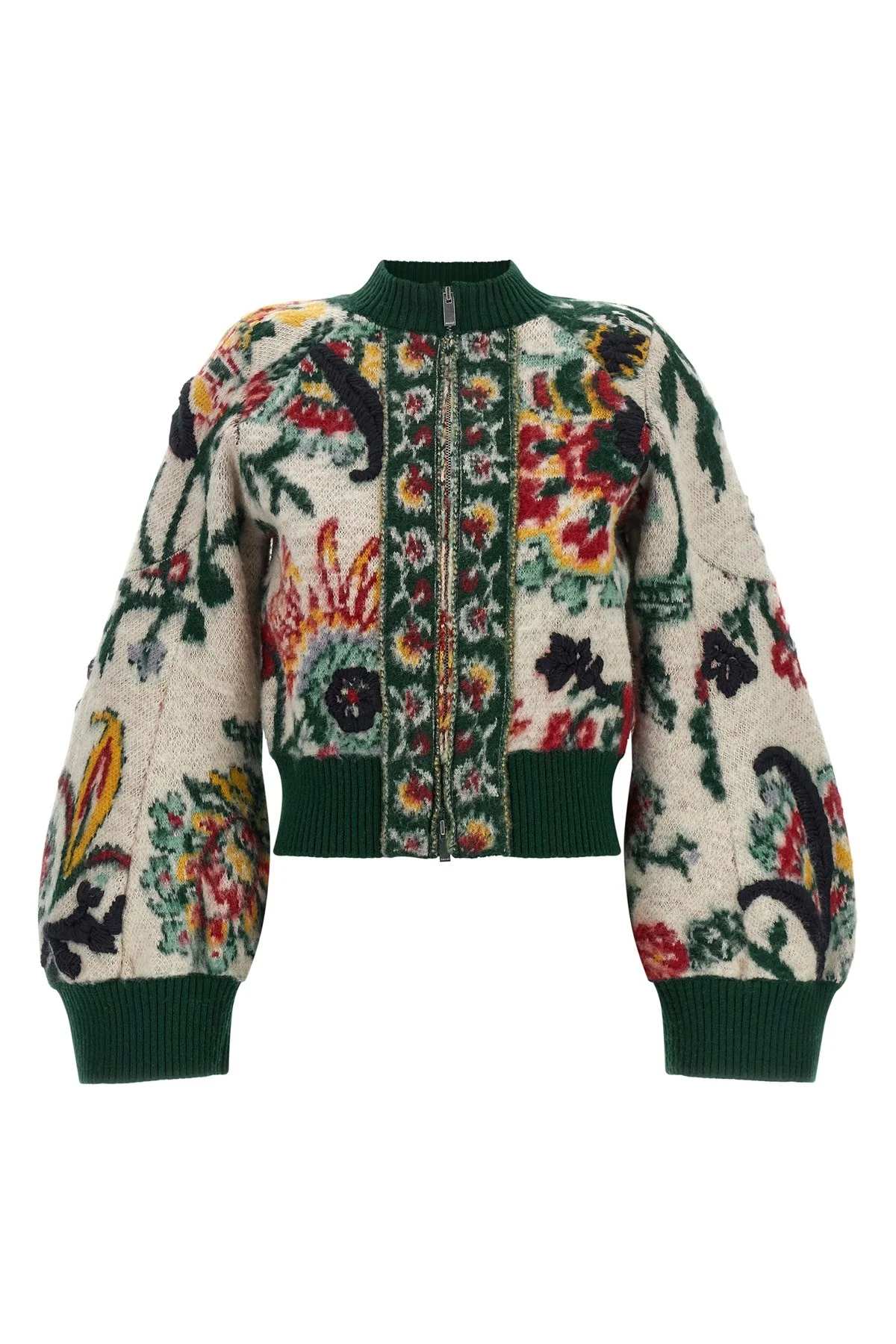 Floral Jacquard Blouson - 1