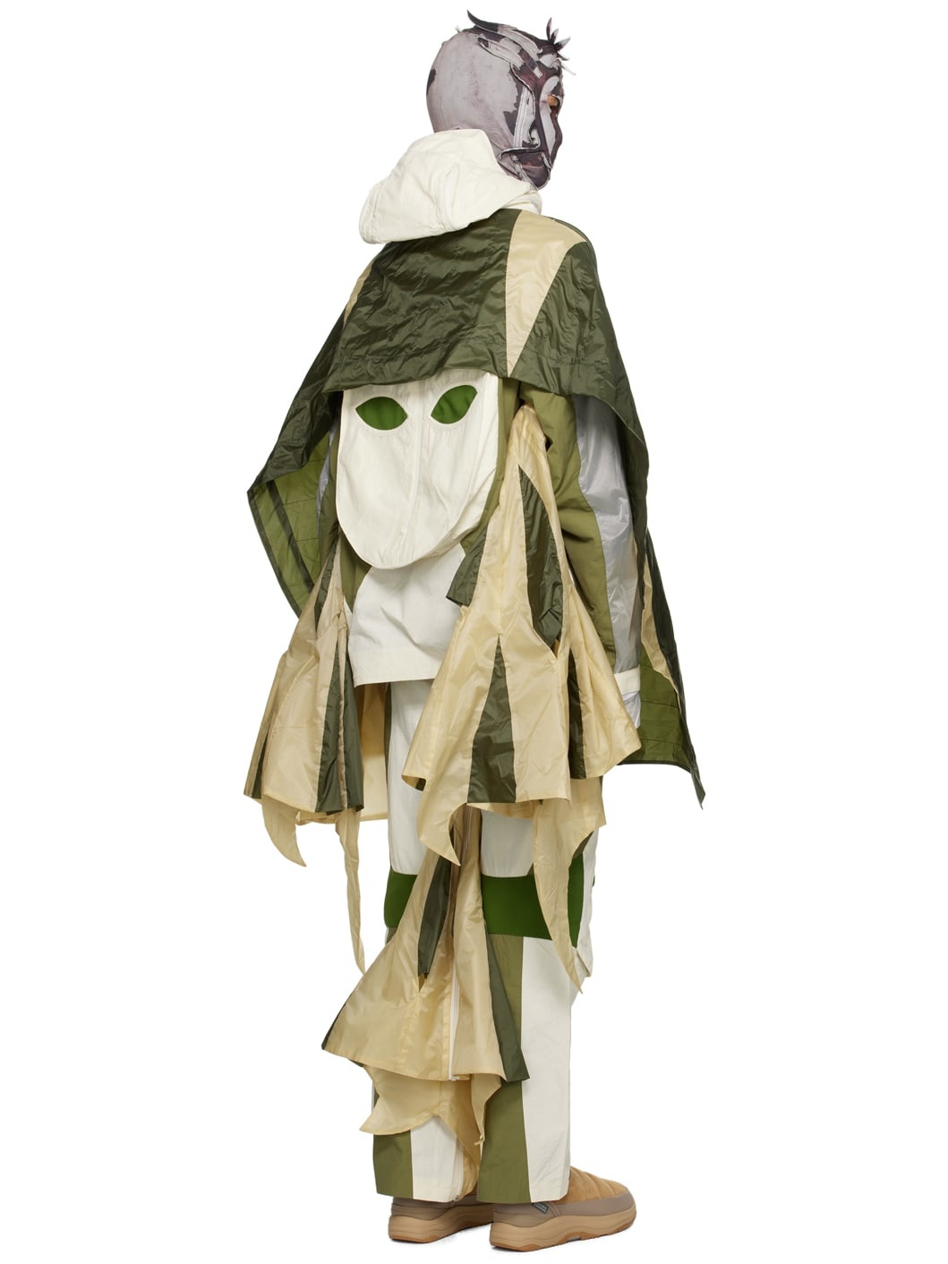 Off-White Paneled Jacket - 3