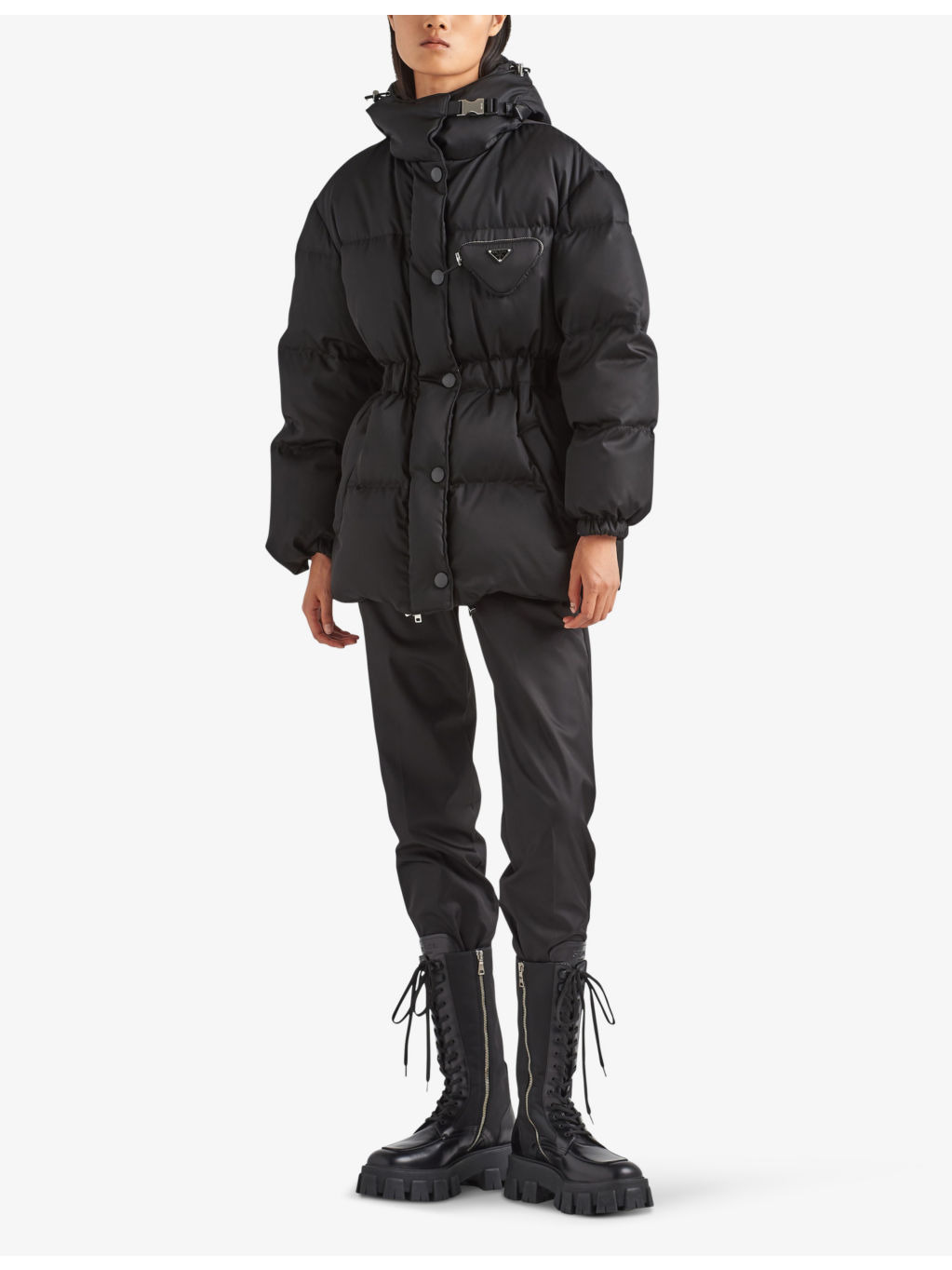 Re-Nylon hooded recycled nylon-down jacket - 2