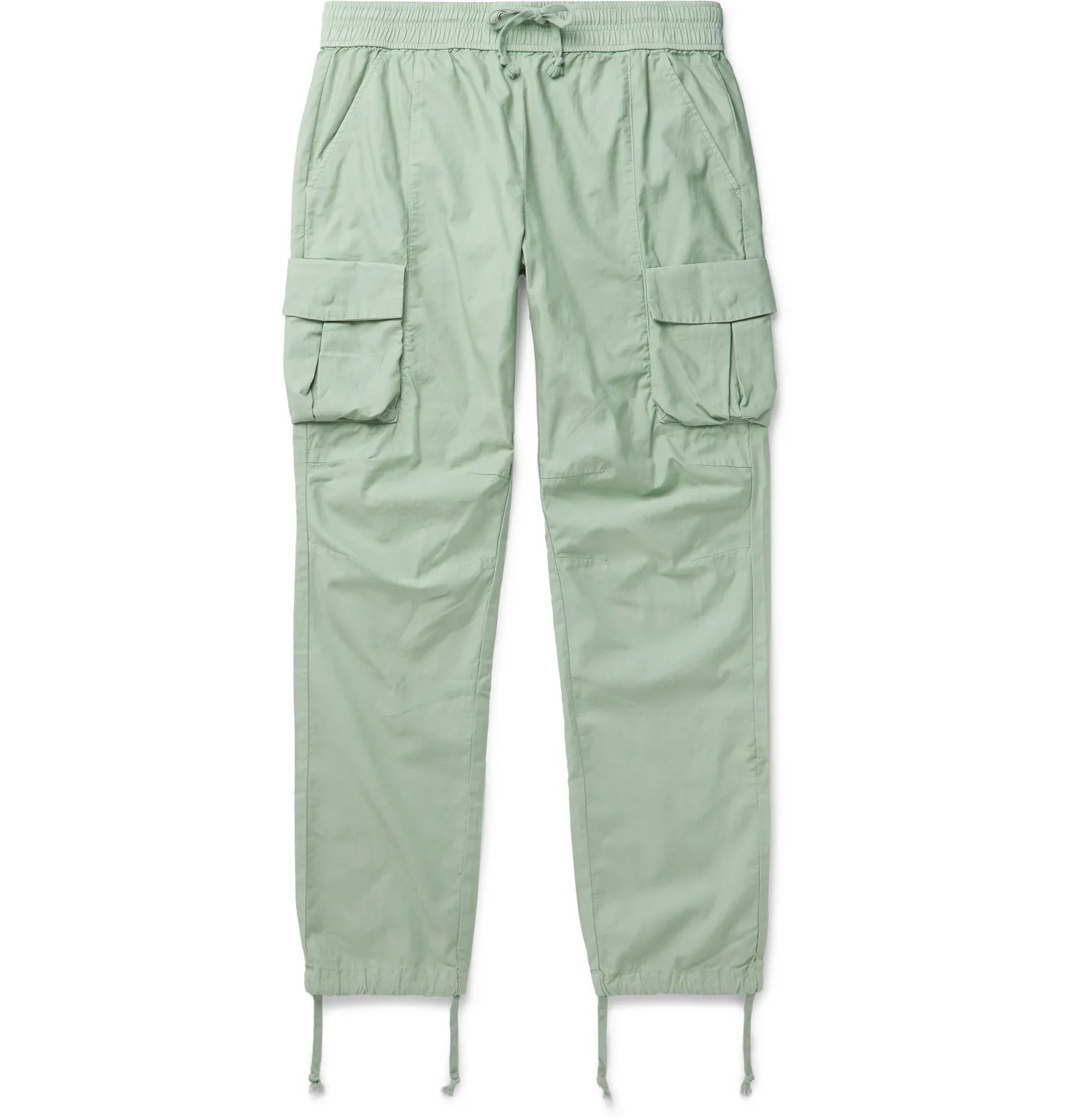 Cotton-Sateen Cargo Trousers - 1