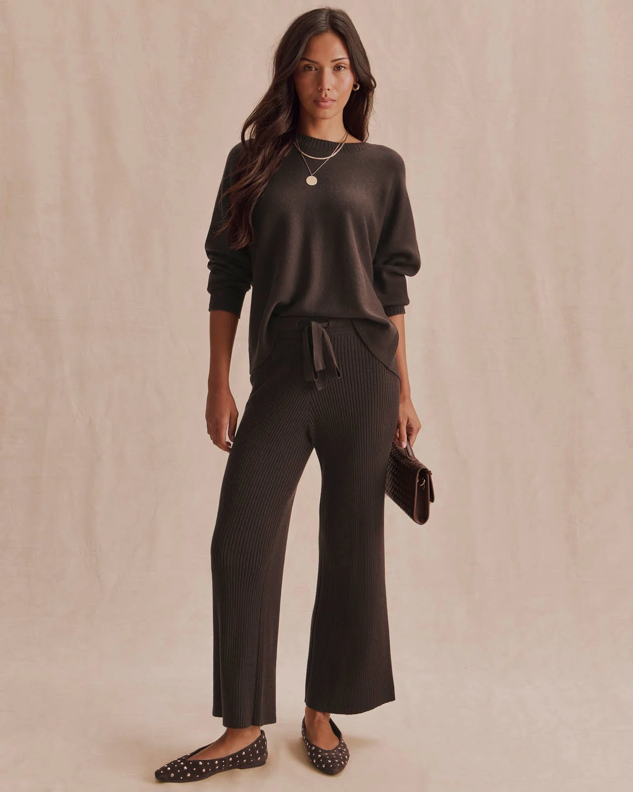 Georgie Rib Sweater Pant - 1