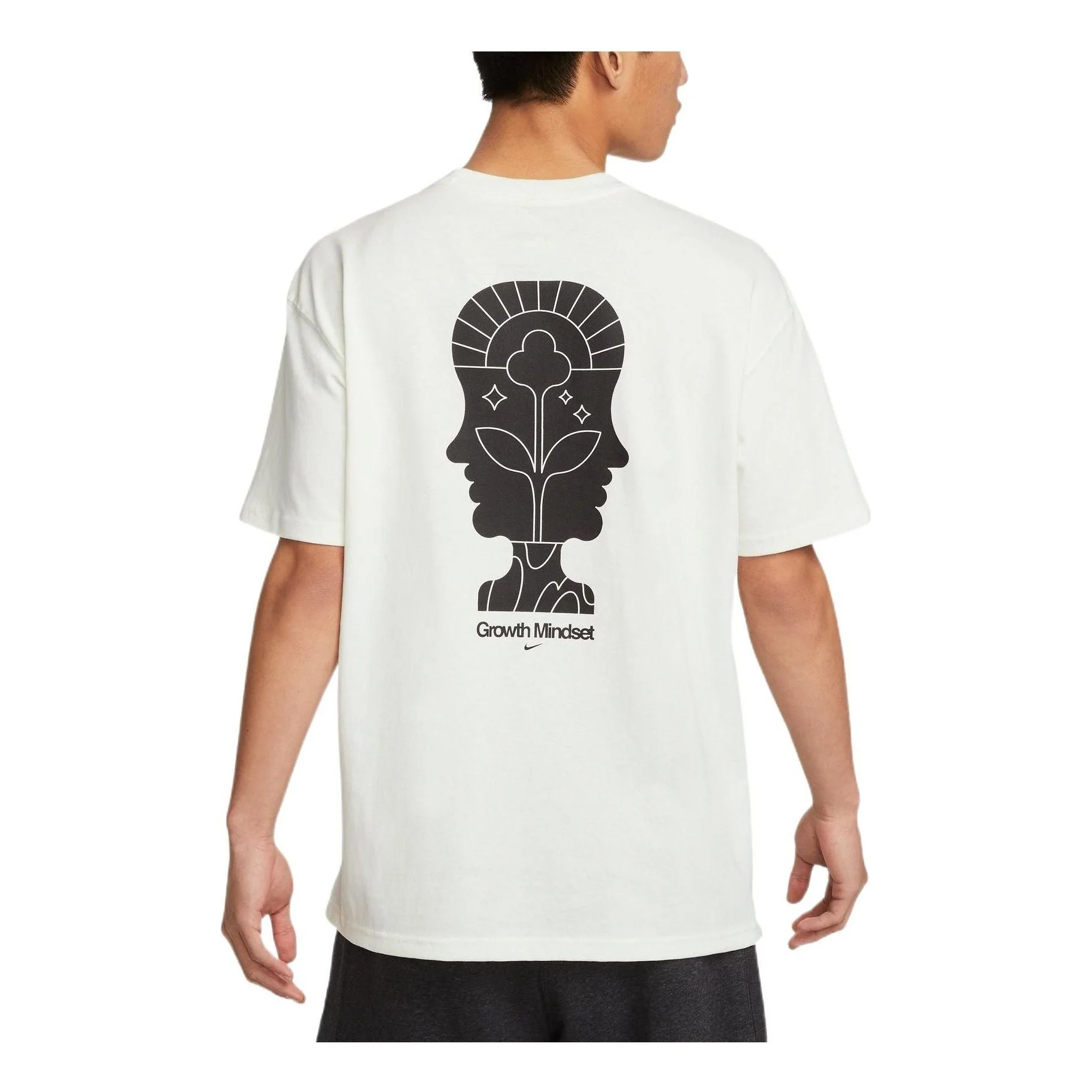 Nike Back Avatar Printing Loose Casual Short Sleeve White DQ1005-133 - 1
