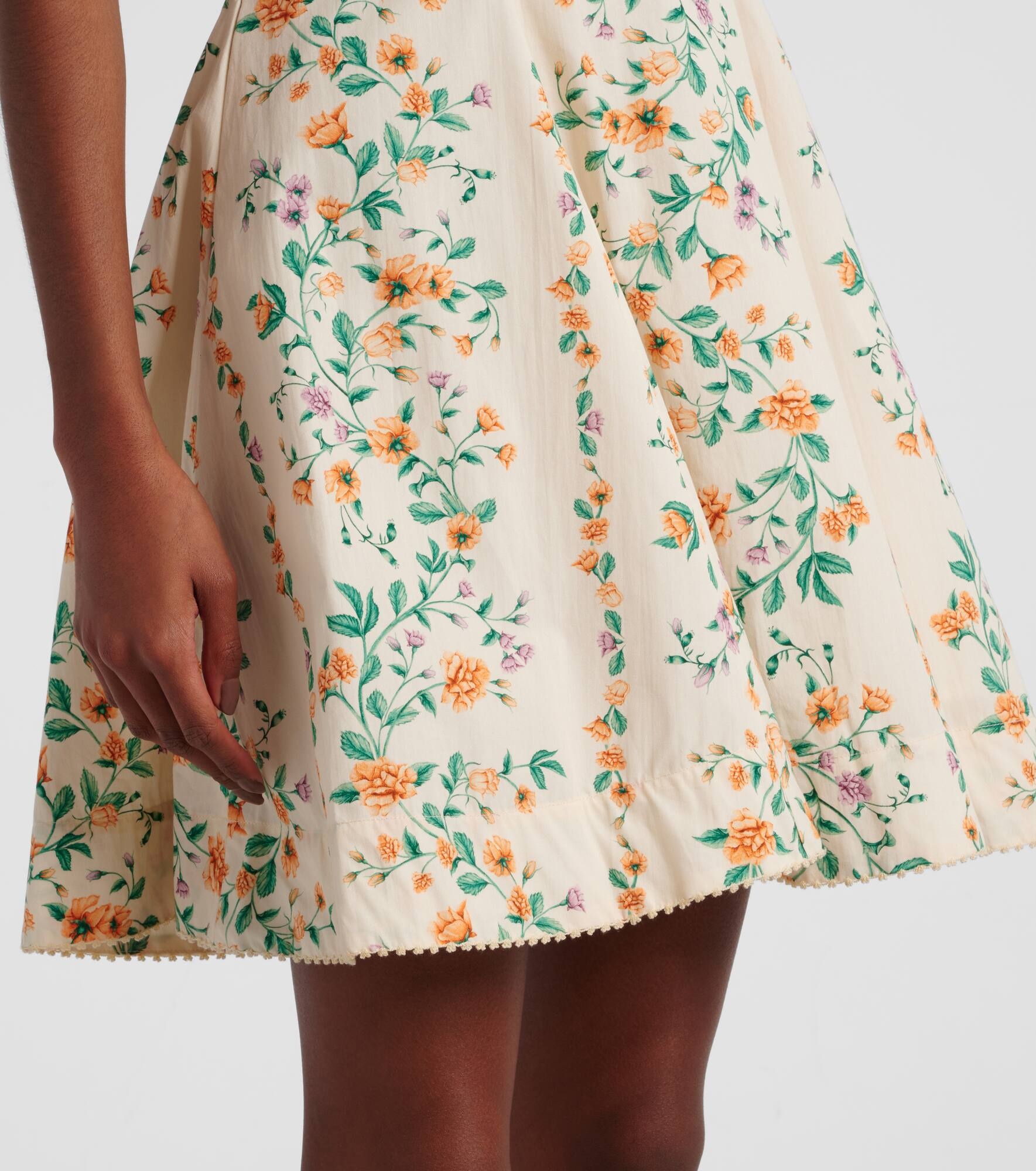 Mati floral cotton poplin minidress - 5