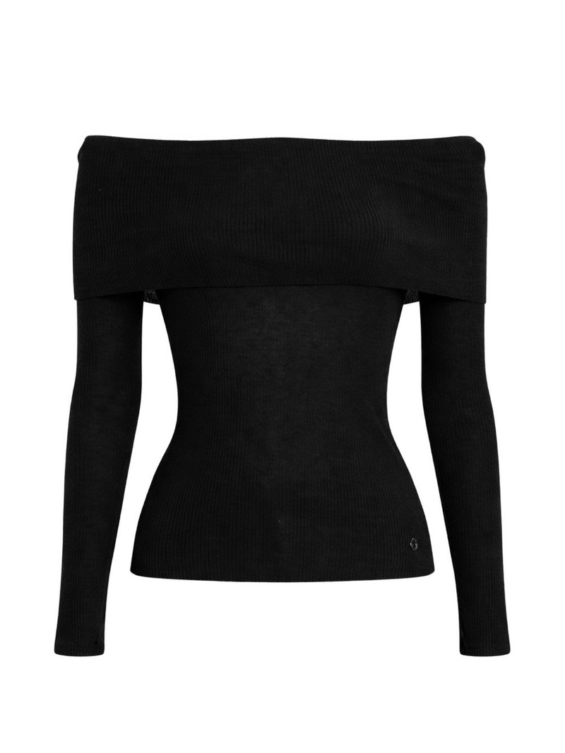 off-shoulder ribbed top 1