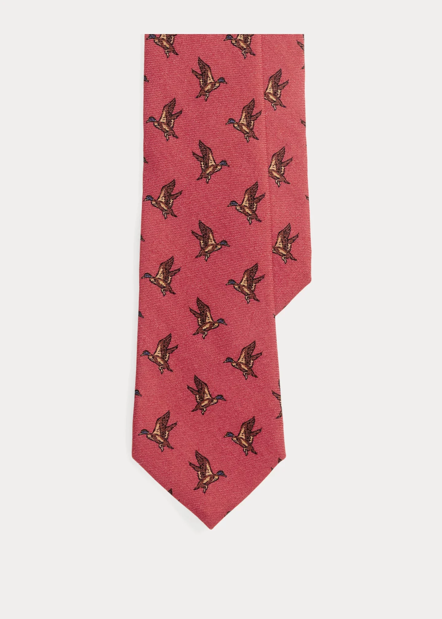 Duck-Print Wool Challis Tie - 1