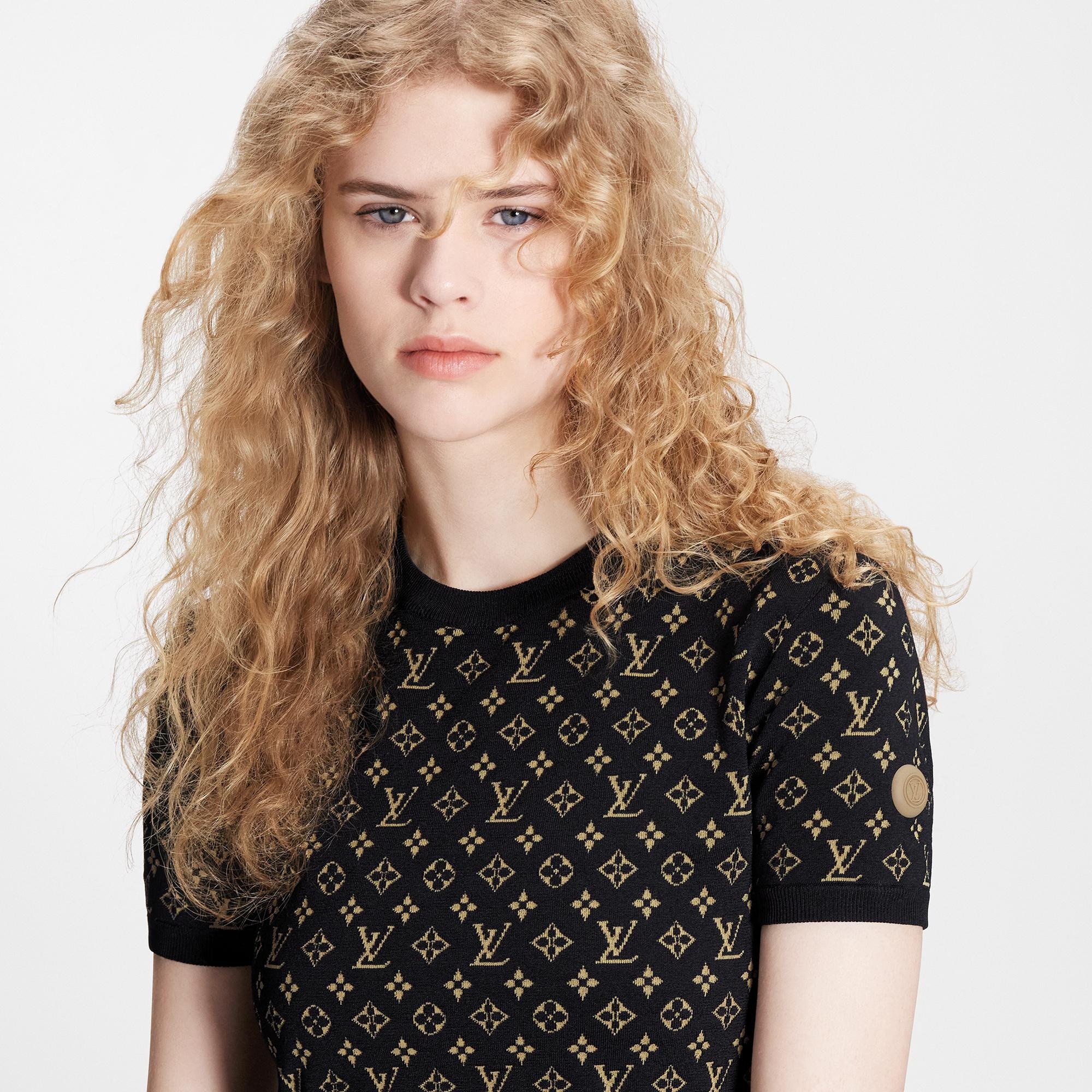 Monogram Jacquard Knit Top - 4