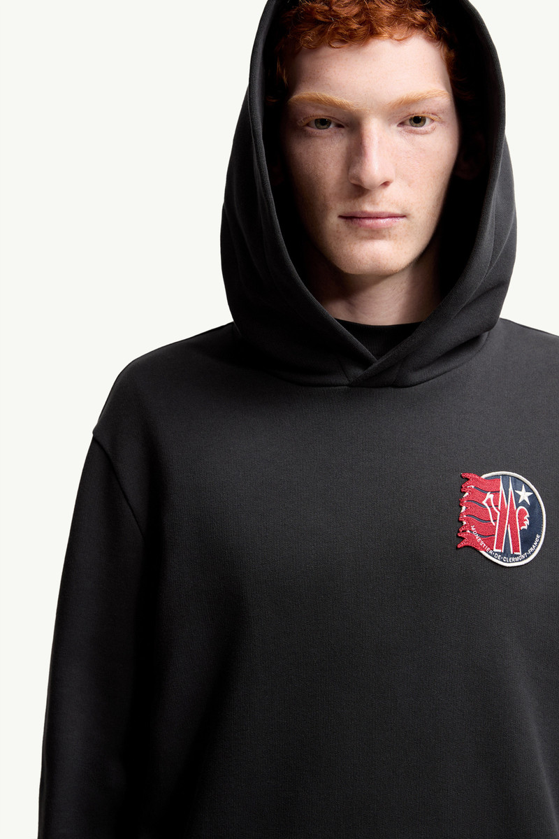 Star Logo Patch Cotton Hoodie 6