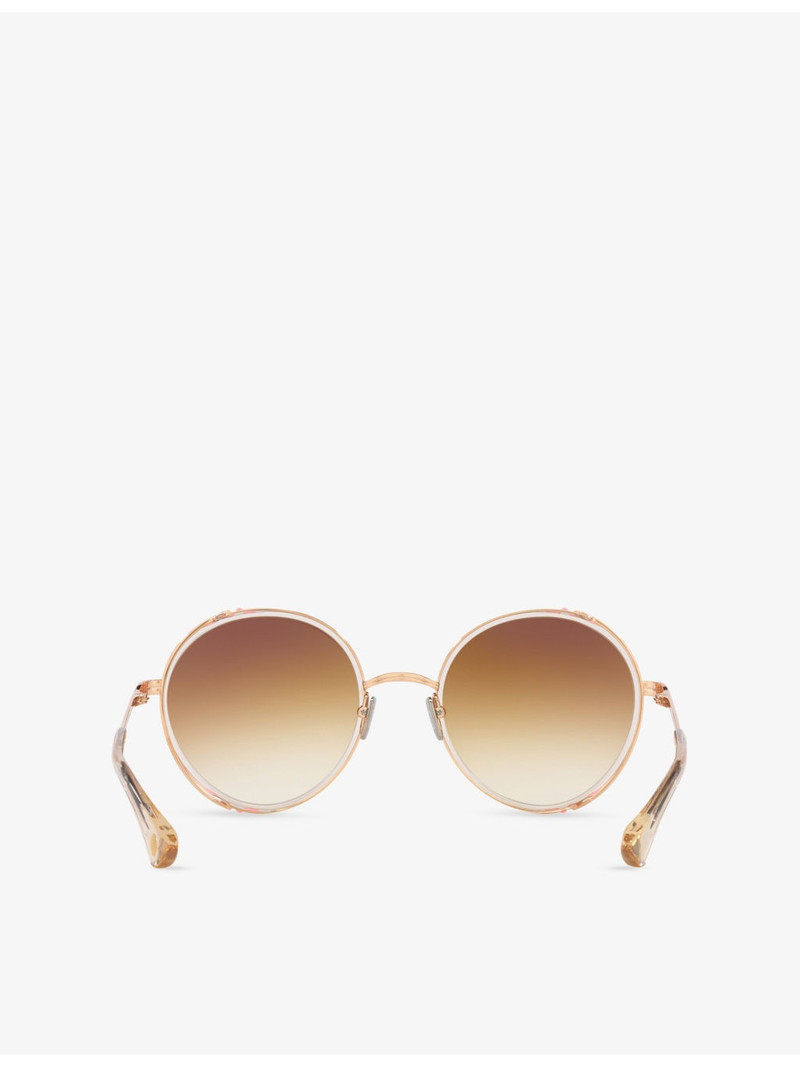 D4000466 Round-Frame Metal Sunglasses 3