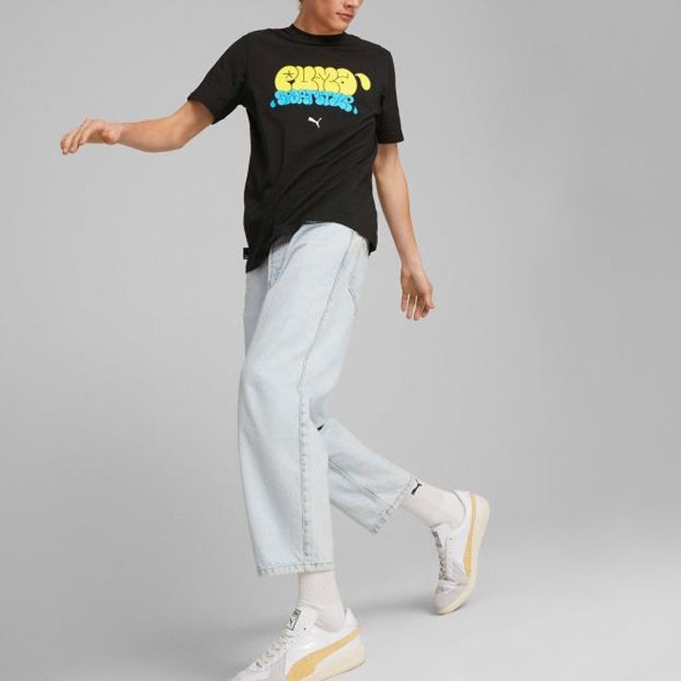 PUMA Graphics Graffiti T-Shirts 'Black' 622553-01 - 3