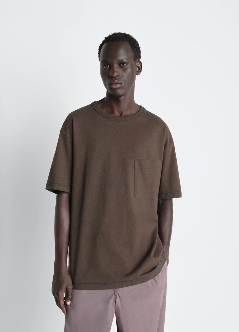 Lemaire BOXY SHORT SLEEVE T-SHIRT IN HEAVY JERSEY outlook
