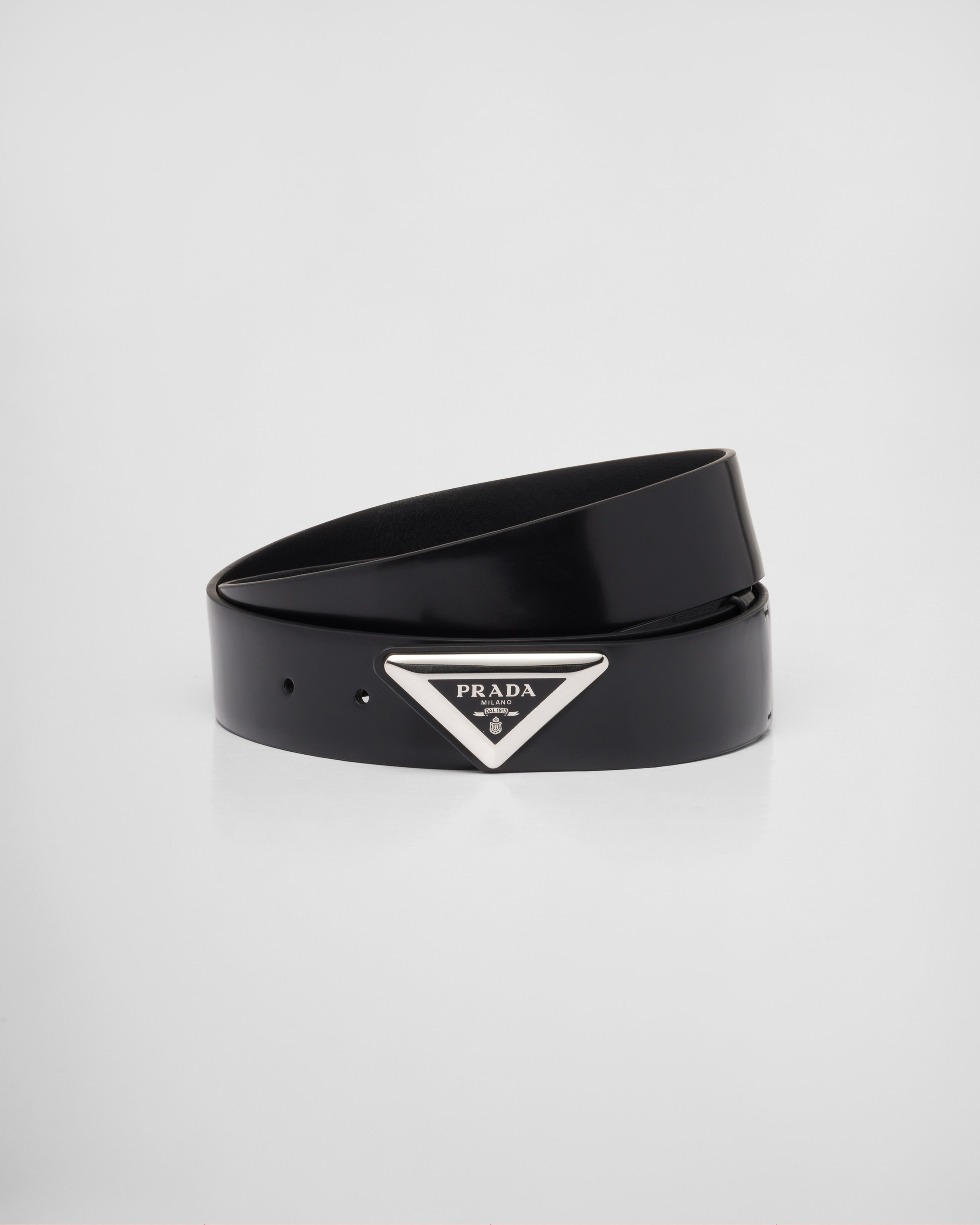 Brushed leather belt - 1