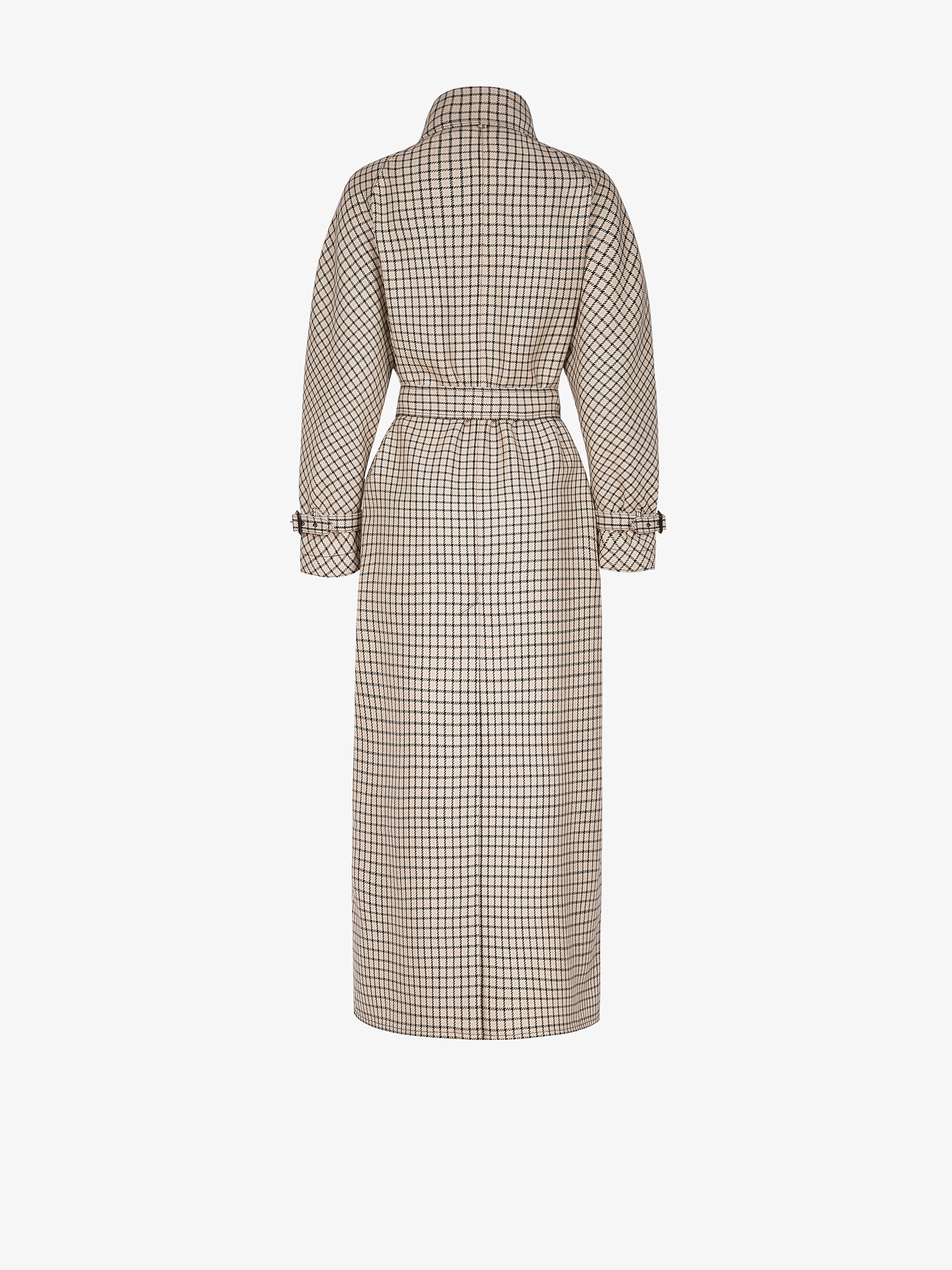 Long trench in check wool - 4