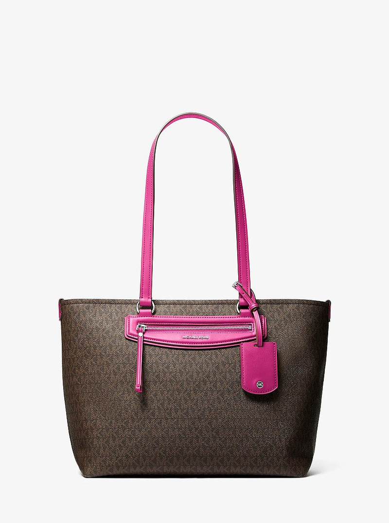 Jet Set Travel Medium Signature Logo Tote Bag 1