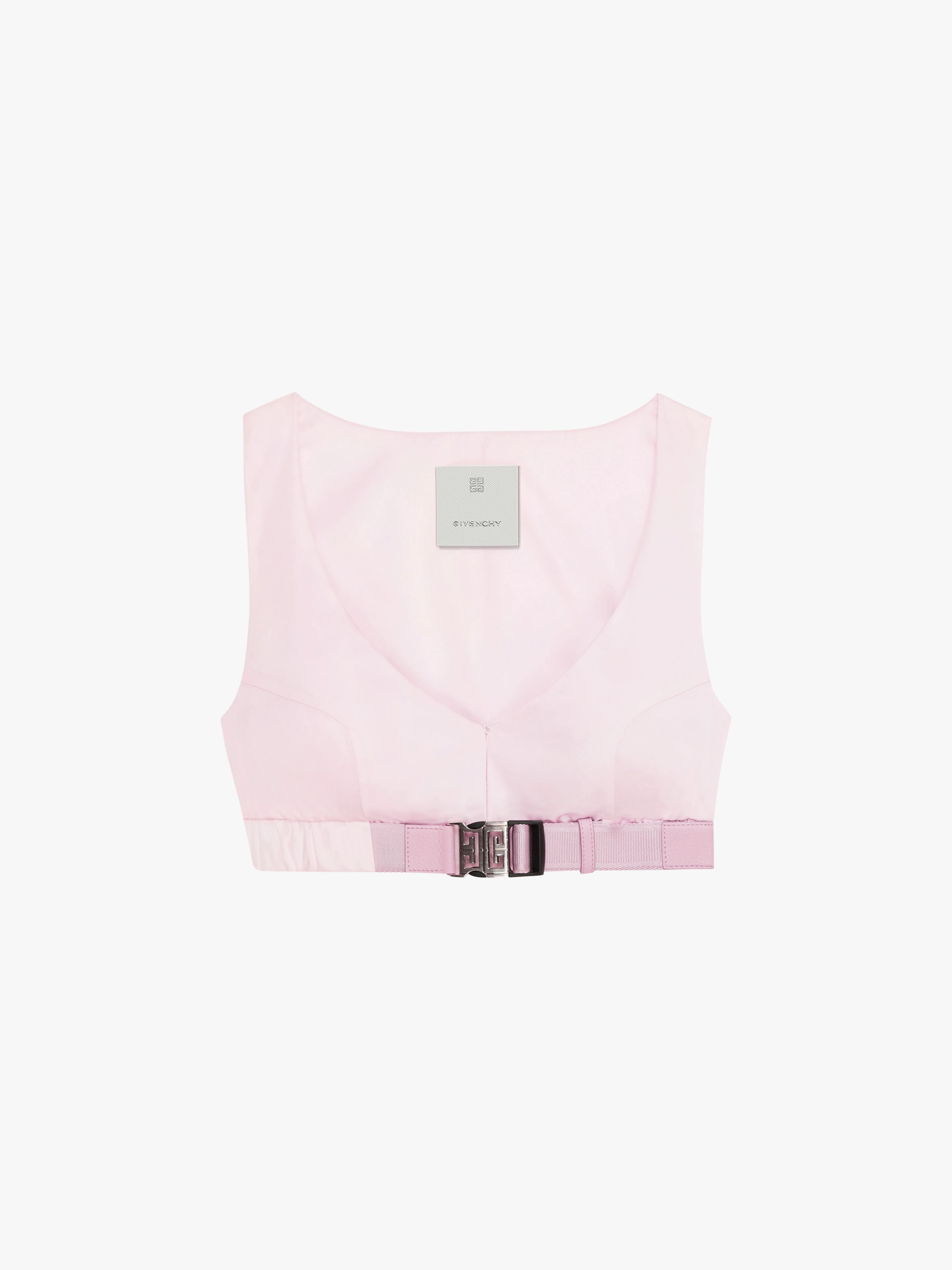CROP TOP IN NYLON WITH 4G BUCKLE - 1