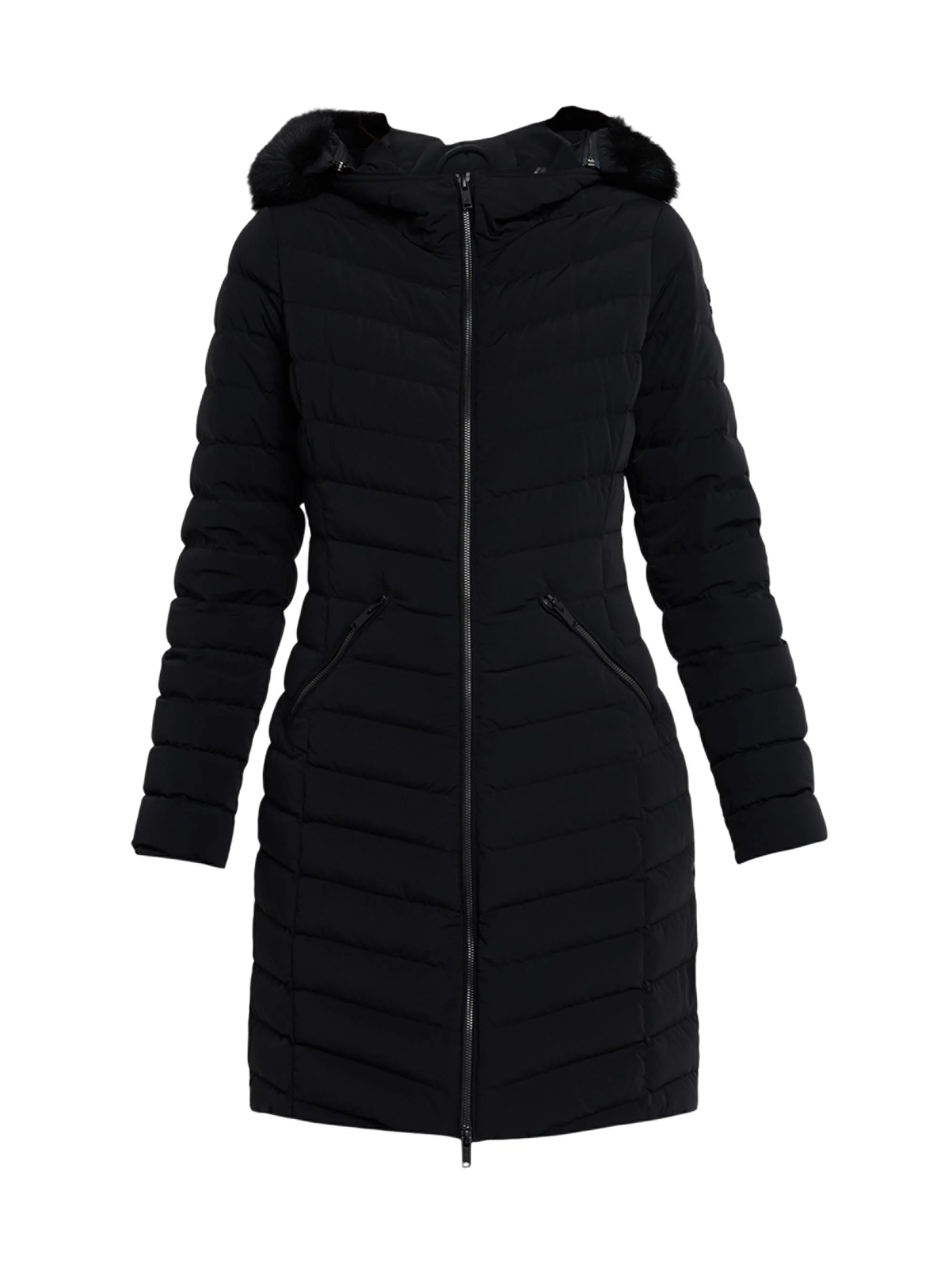 Women's Andesite Shearling & Down Parka - Black - 1