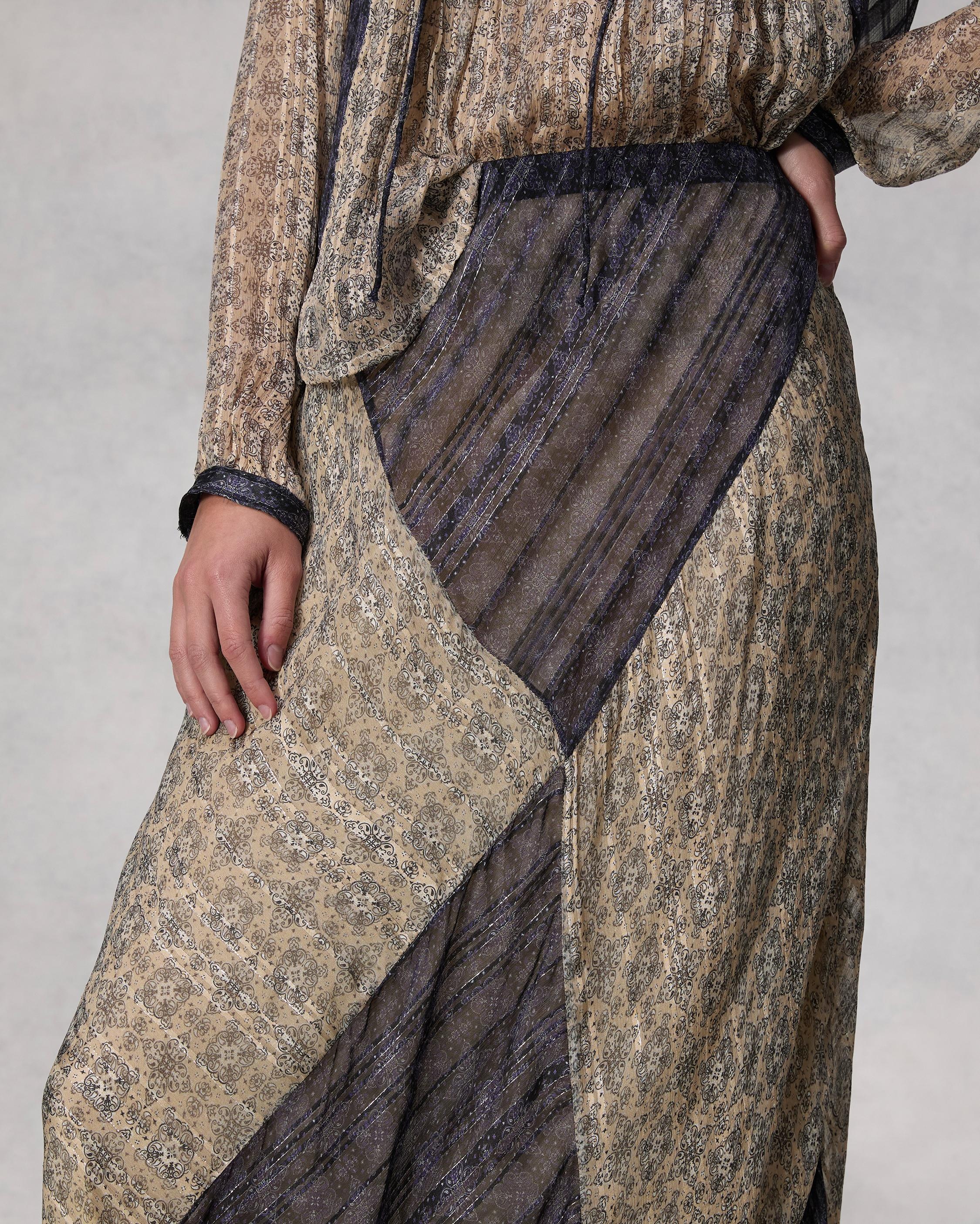 Delancy Viscose Lurex Skirt
Maxi - 6