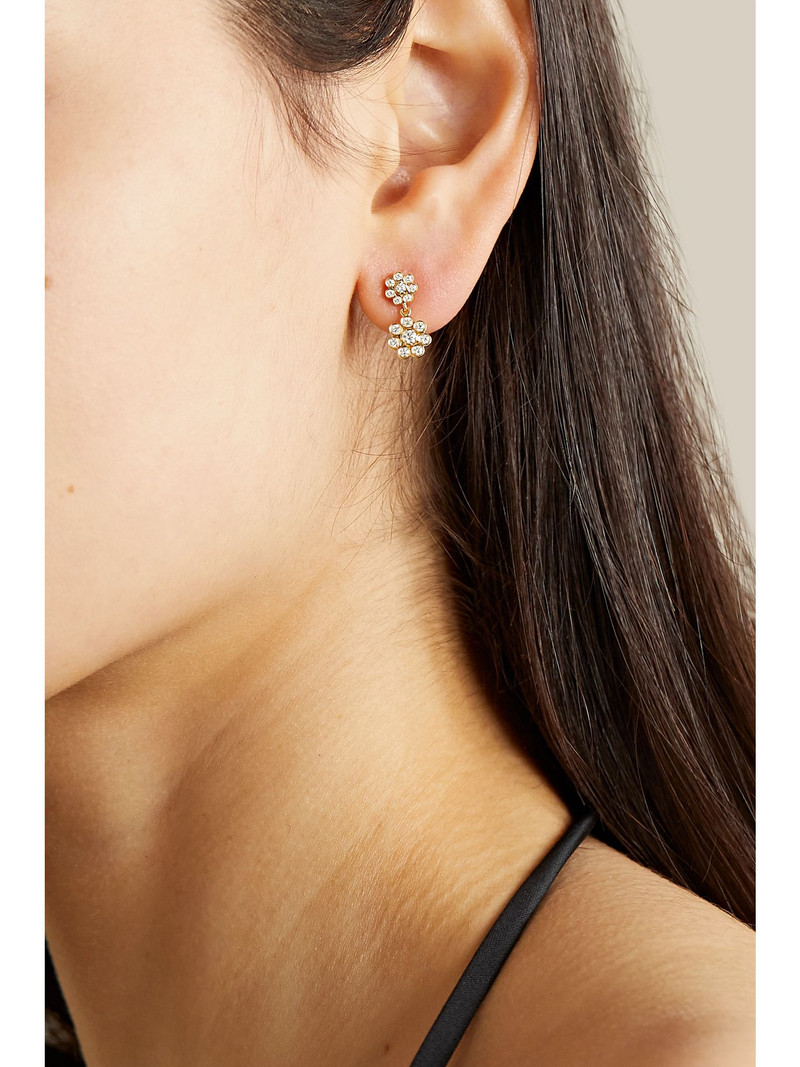 SOPHIE BILLE BRAHE Bellis Deux 18-karat gold diamond single earring Gold outlook