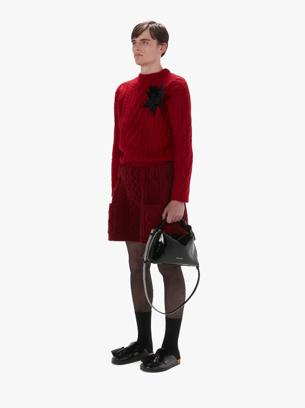 CABLE KNIT SHORTS - 4