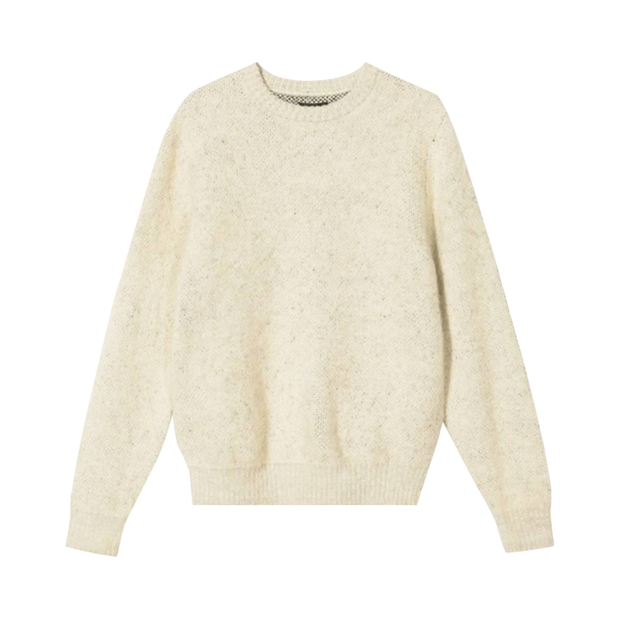 Stussy 8 Ball Heavy Brushed Mohair Sweater 'Cream' - 1