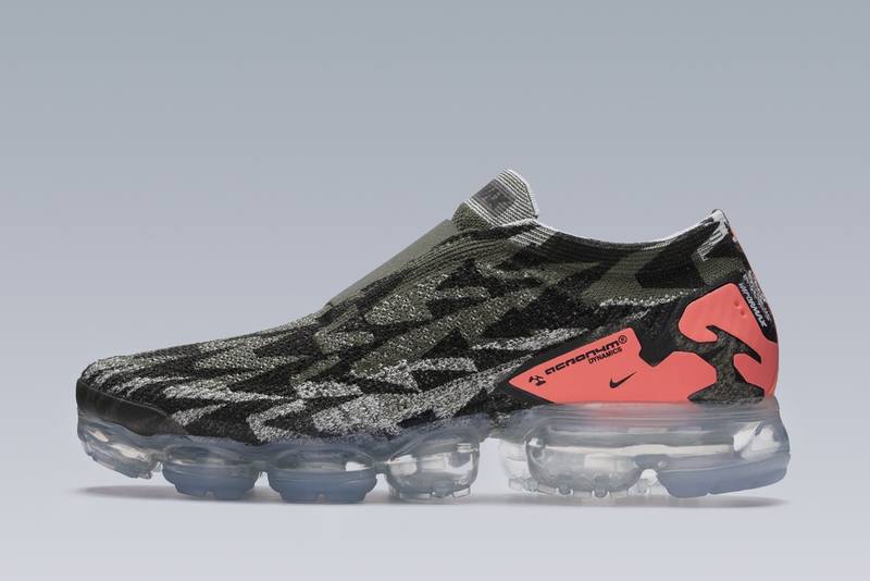 AVM-102 Nike® Air VaporMax Flyknit Moc 2 / Acronym® Sail/Dark Stucco/Cargo Khaki - 1