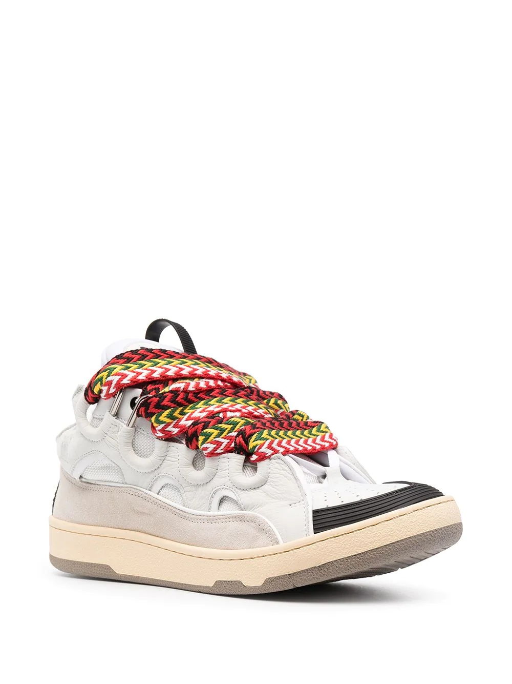 Curb suede trim sneakers - 2