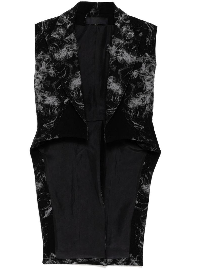 graphic-print blazer 1
