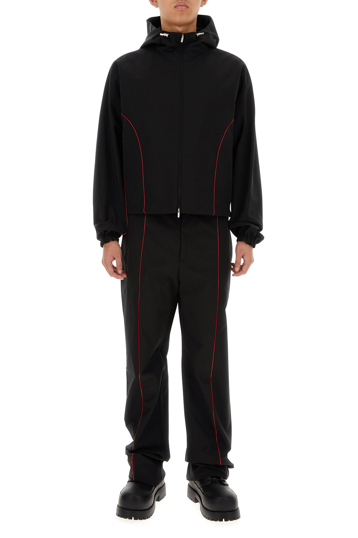 Black polyester blend jacket - 6