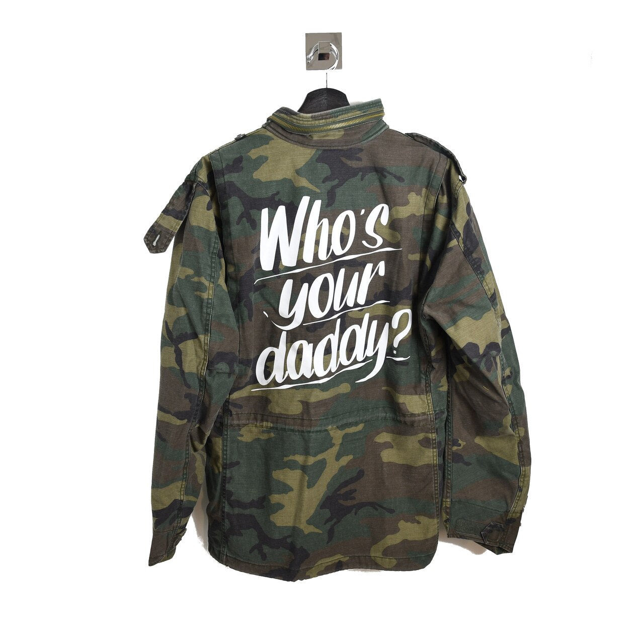 ALPHA INDUSTRIES - Alpha Industries Camouflage Print Who's Your Daddy Caption Jacket - 2
