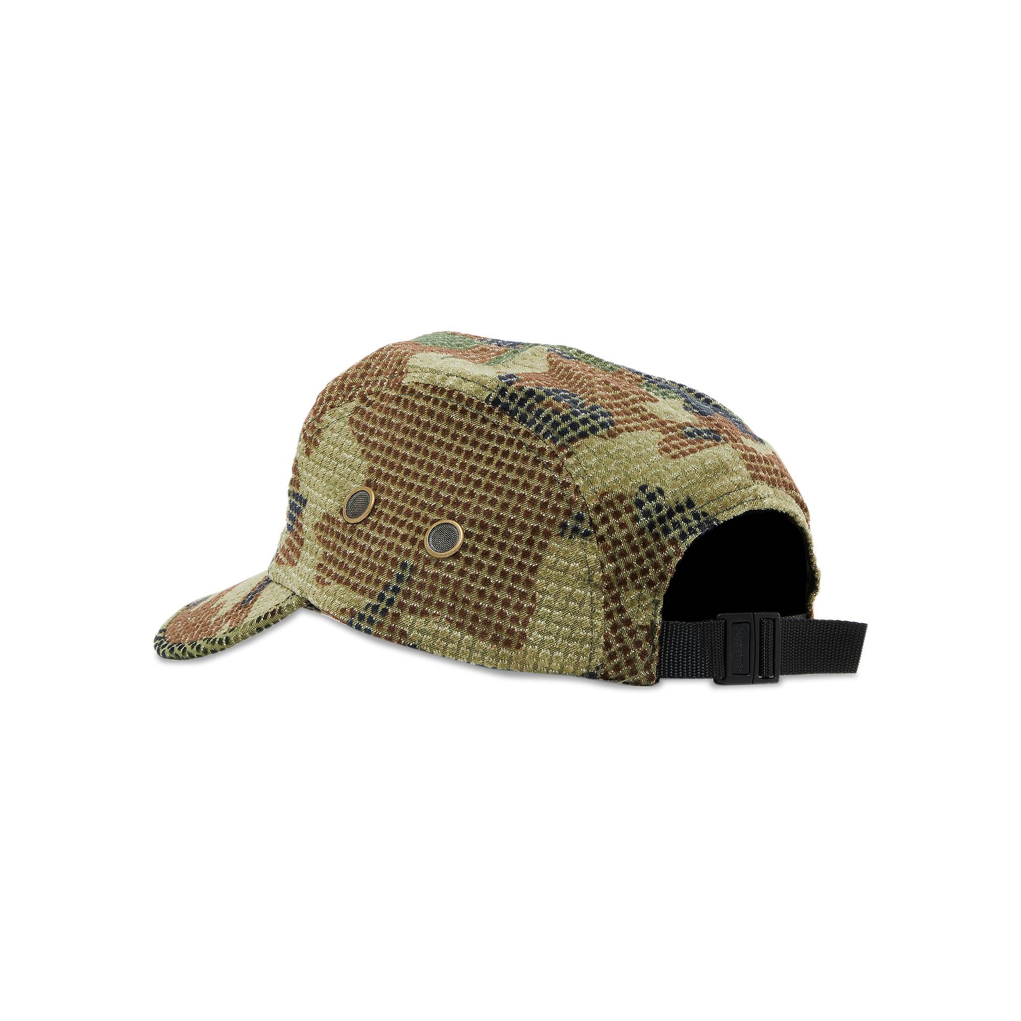 Supreme Camo Grid Velvet Camp Cap 'Woodland Camo' - 3