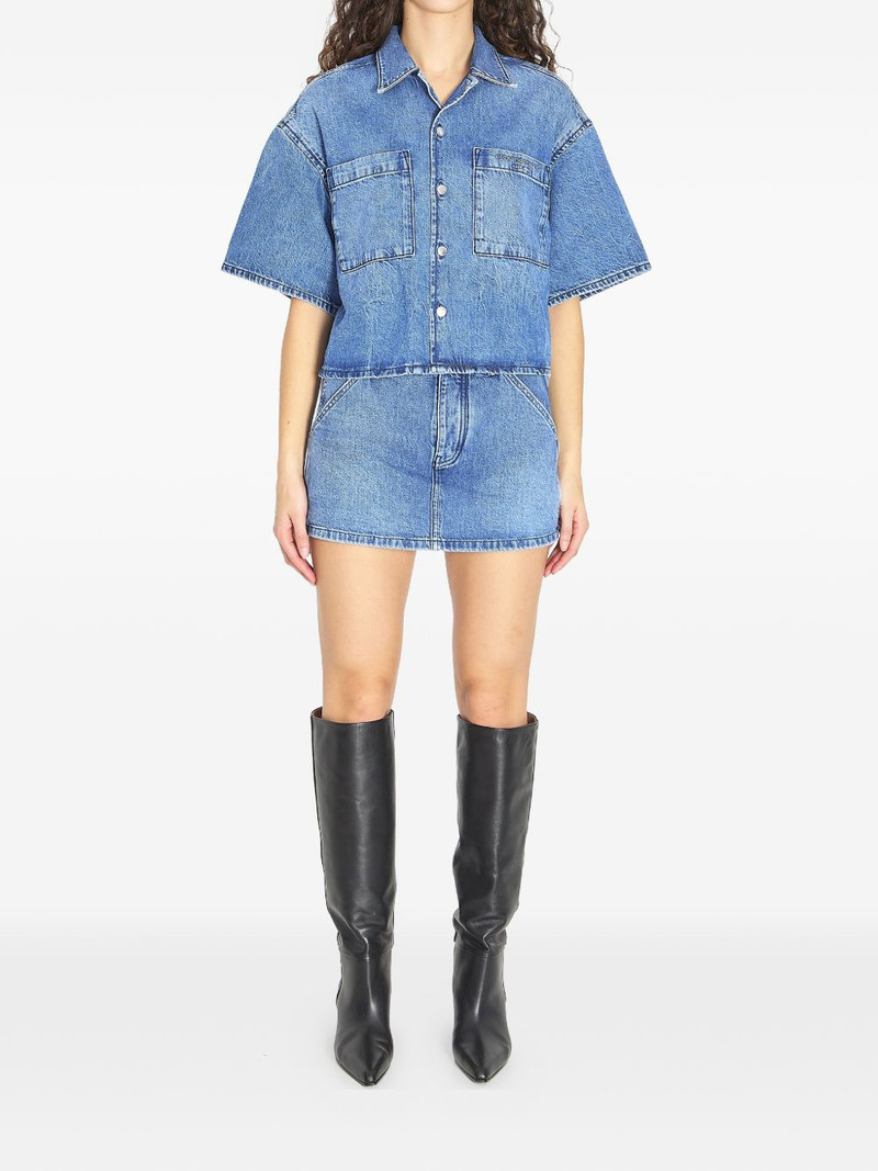 Alexander Wang patch-pocket denim shirt outlook