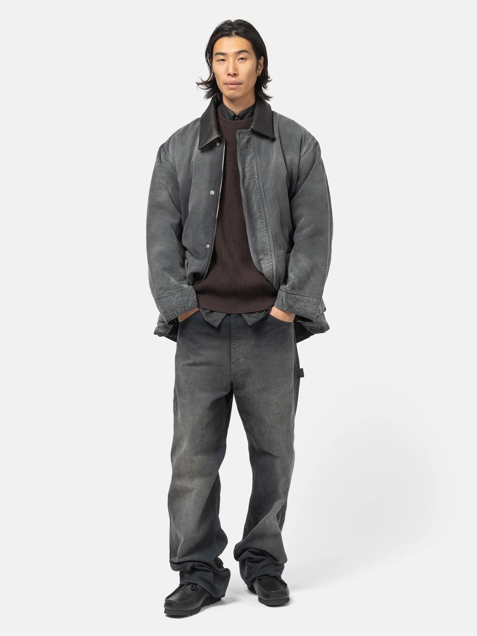 AURALEE COTTON DUCK PAINTER PANTS 5 AURALEE PRODUCT DYED ORGANIC PRODUCT DYEDORGANIC COTTON DUCKPAINTER 5