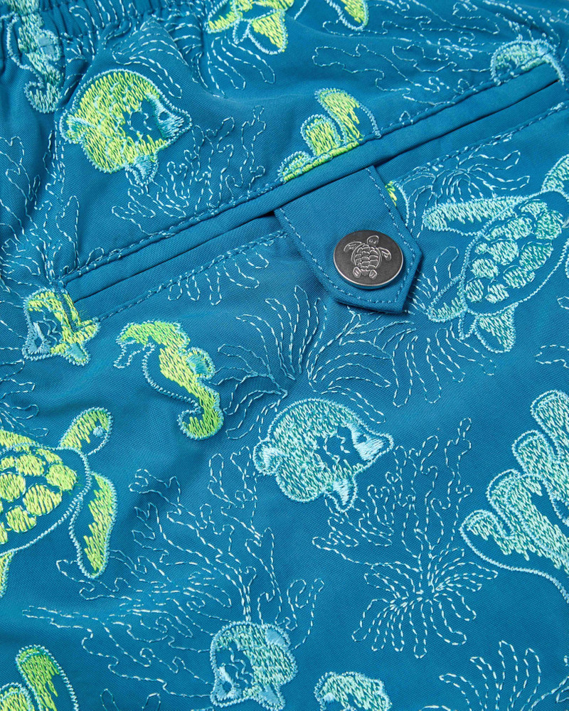 MEN EMBROIDERED SWIM TRUNKS AQUATIC LIFE - LIMITED EDITION 4