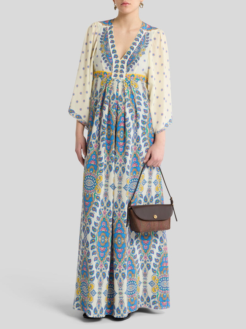 Etro LONG PRINTED SILK DRESS outlook