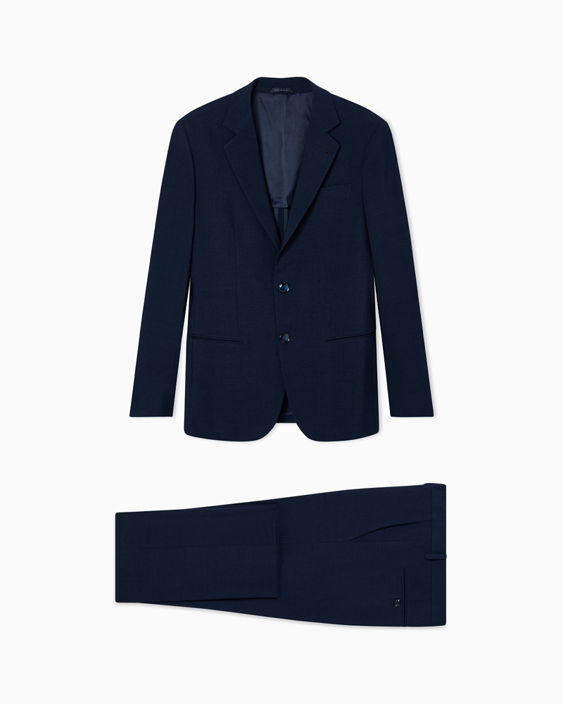ASV SOHO LINE SINGLE-BREASTED SUIT IN SILK AND WOOL CRÊPE 1