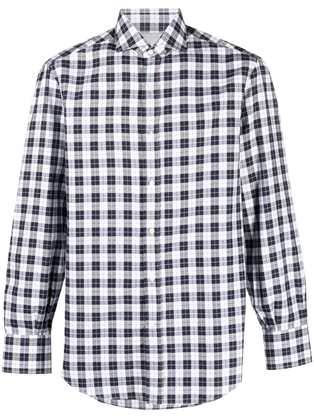 check-print shirt - 1
