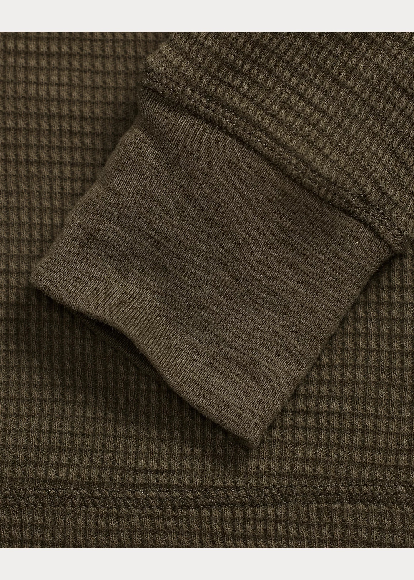 Garment-Dyed Waffle-Knit Crewneck - 3