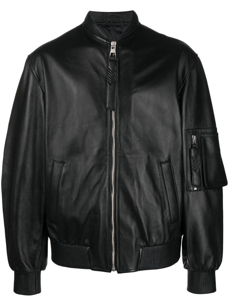 Savona leather bomber jacket 1