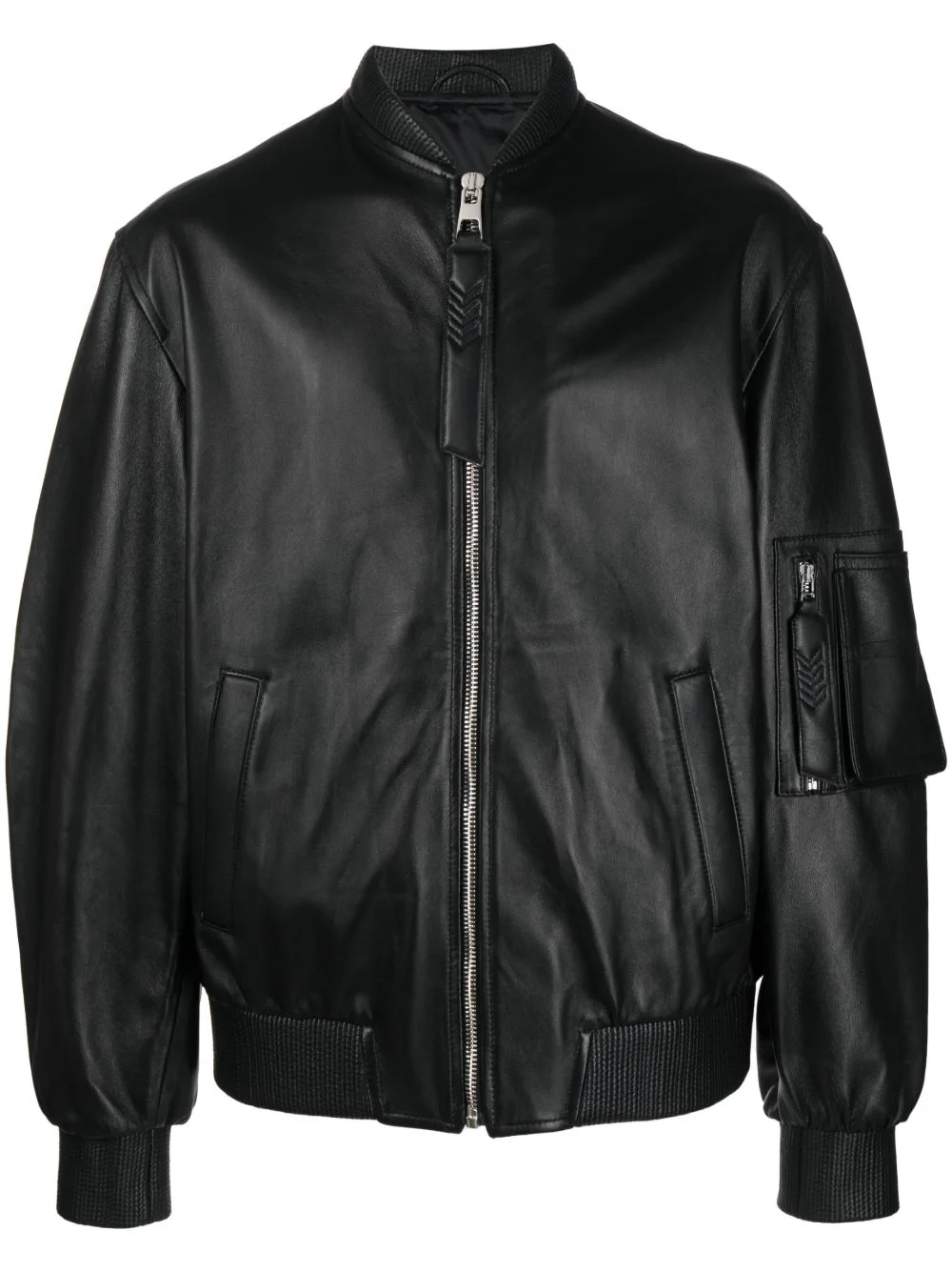 Savona leather bomber jacket - 1