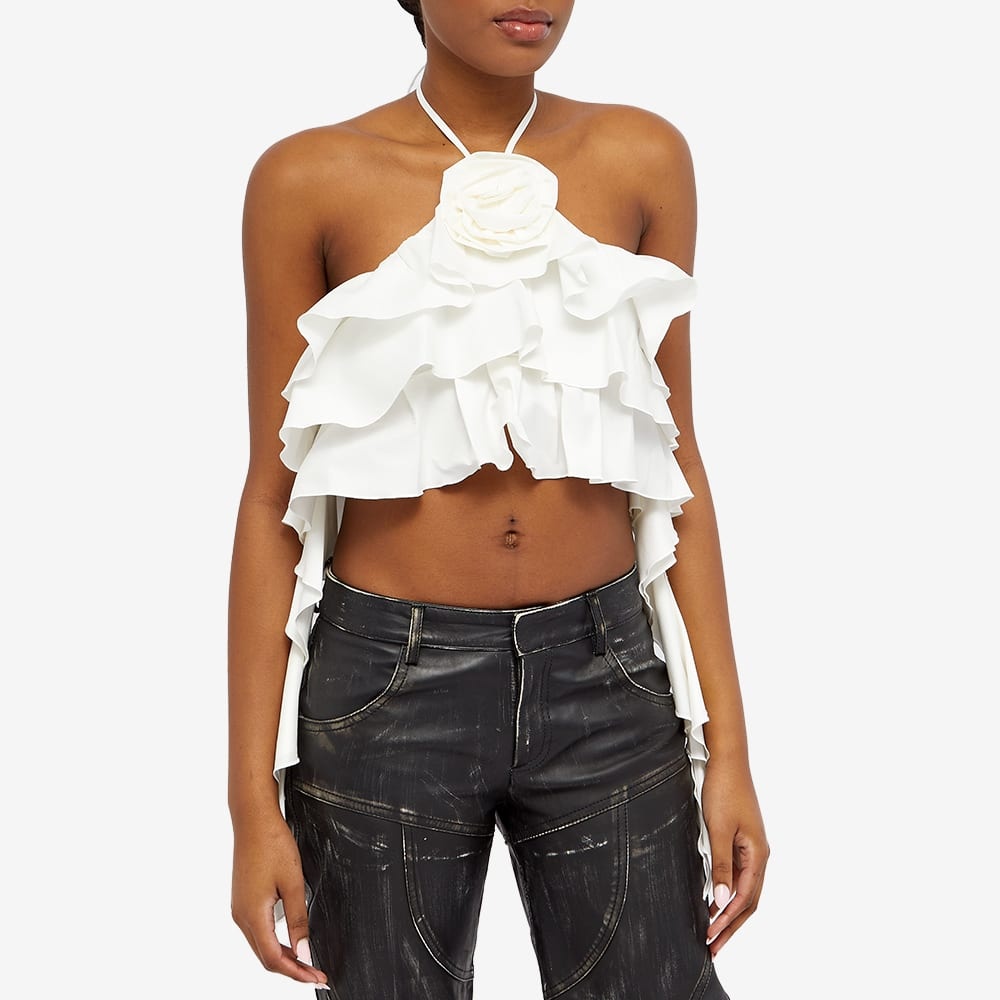 Blumarine Ruffle Rose Top - 2