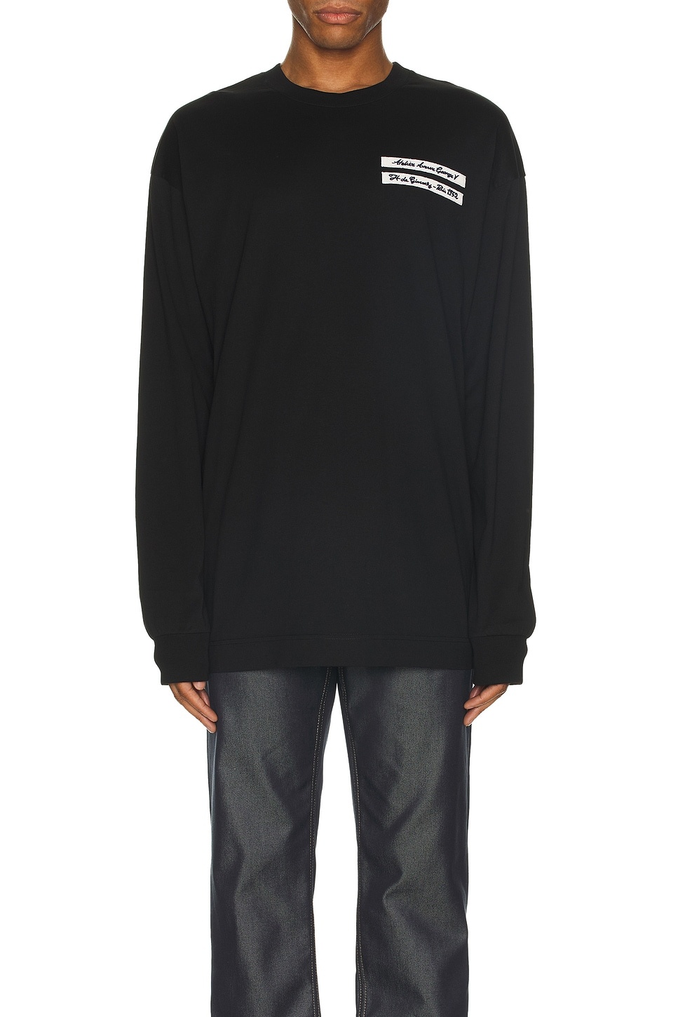 Gros Grain Long Sleeve T-Shirt - 4