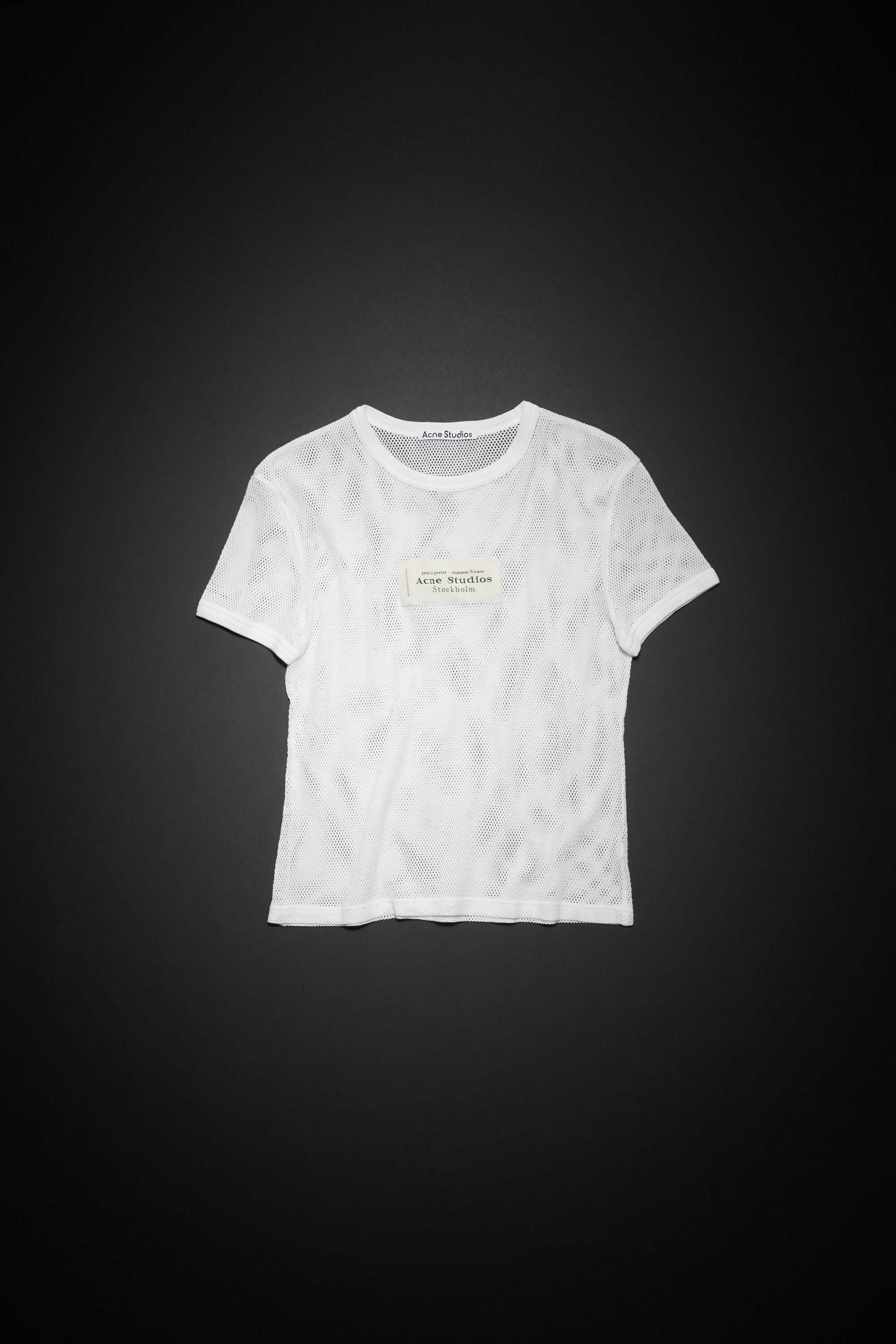 Logo mesh t-shirt - White - 1