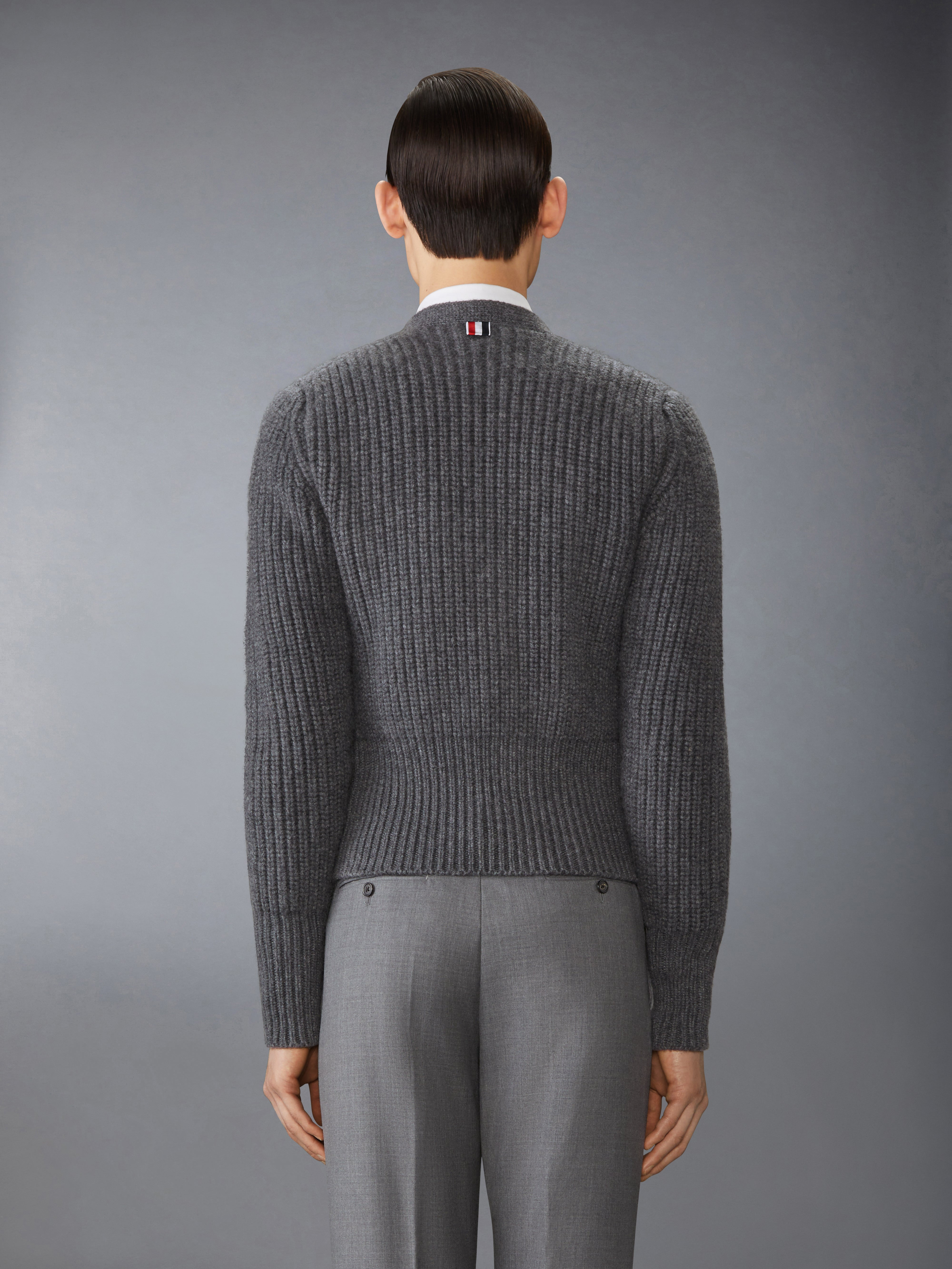 HALF STITCH CASHMERE CARDIGAN - 3