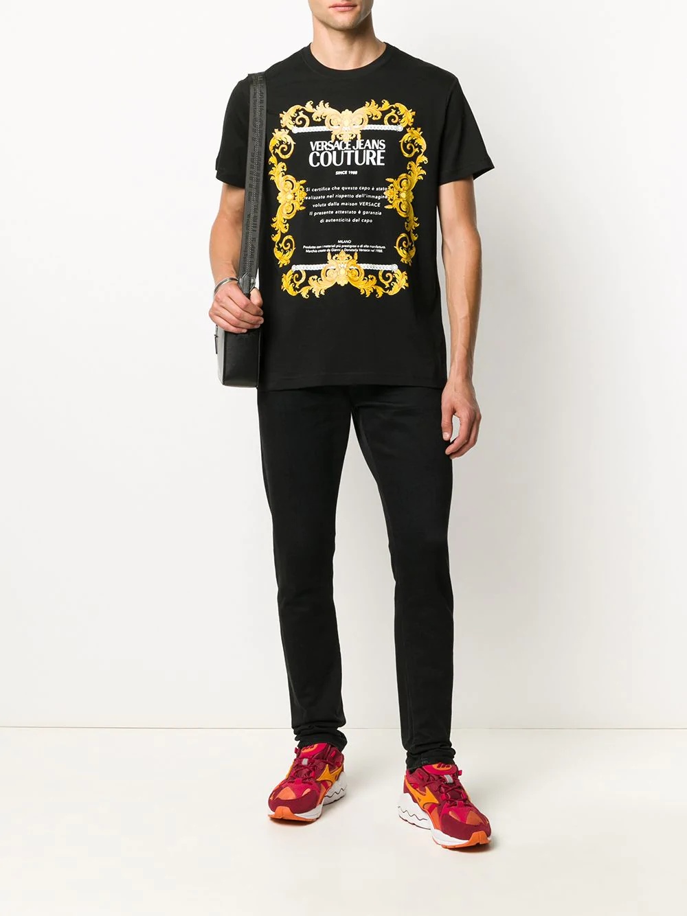 baroque print logo T-shirt - 2