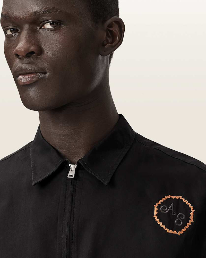 LAUREL LONG SLEEVE EMBROIDERED ZIP UP SHIRT 5