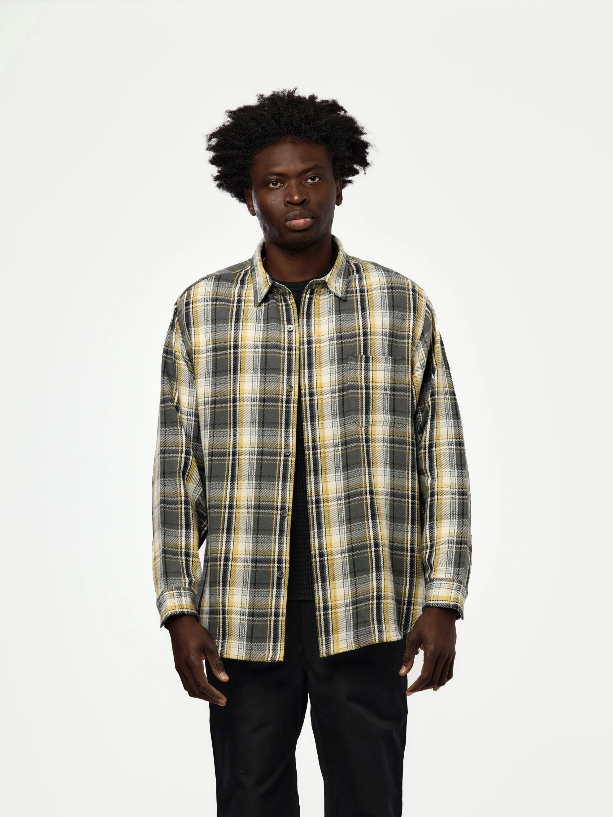 SUNBURN FLANNEL (GRAY) - 1