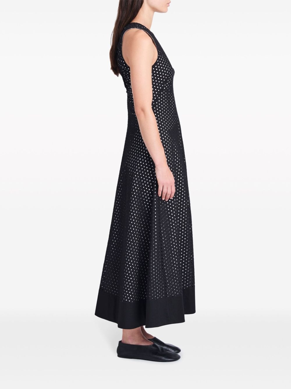 Juno broderie anglaise midi dress - 3