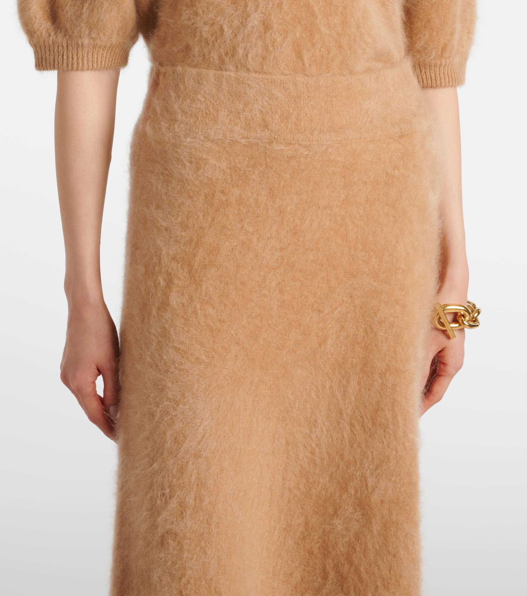 Asta cashmere midi skirt - 4